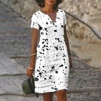 Ženska modna lepršava Mini sundress dizajnerske haljine za žene ljetna haljina za posao haljina za plažu s izrezom