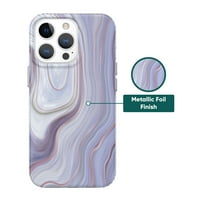 onn. Purple mramorni telefon za telefon za iPhone Pro ma iPhone Pro max