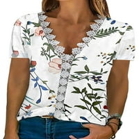 Ženski ljetni topovi u donjem dijelu majice s kratkim rukavima u obliku slova B, pulover za plažu, ležerna tunika