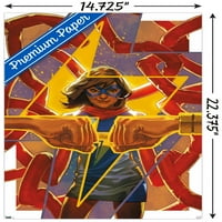 Stripovi-Gospođa Marvel-neustrašiva zidni Poster, 14.725 22.375
