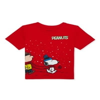 Charlie Brown Boys Božićna grafička majica, veličina 4-7