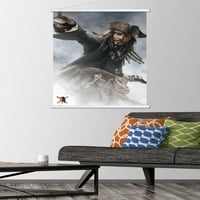Diesne Pirati s Kariba: Na kraju svijeta - zidni plakat Jacka vrapca u drvenom magnetskom okviru, 22.375 34