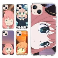Anime Spy Family Silikonski telefon za telefon za iPhone Pro Plus XS XR Transparent Cover