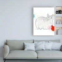 Zaštitni znak likovna umjetnost 'Kitty in Chone' Canvas Art by Niya Christin