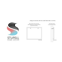 Stupell Industries Sažetak Geometrijska kružna studija zakrivljena art deco grafička umjetnost uokvirena umjetnička