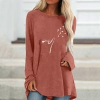 Žene plus veličine životinjskog tiskanog pulovera majice dukserice dugih rukava Tops HOT8SL4869181