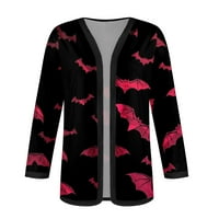 Ženski kardigani održiva odjeća ženska jesen / zima modna ležerna jakna s kardiganom srednje duljine s printom