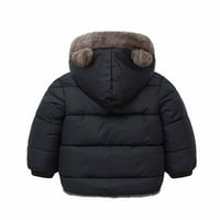 Dječaci djevojčice dolje jakna, slatka medvjeda uho kaput s džepom zima topla debela kaputa s dugim rukavima bez