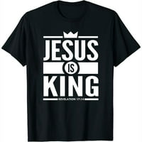 Je li kralj Isus ljubavnik grafički majilac kratkih rukava za žene, udoban i trendi ljetni vrh s jedinstvenim