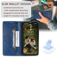 Torbica za novčanik s torbicom za zaključavanje, držač kreditne kartice, vrhunski magnetski flip Folio od PU kože,