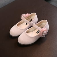 Cipele za djevojčice od 1 godine; ravne cipele za male princeze; mekane neklizajuće sandale s biserima i cvijećem;
