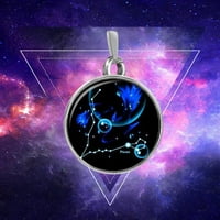 Nakit Zodiac Sign Ogrlica sfera Ogrlica za ogrlicu poklon za žene i muške