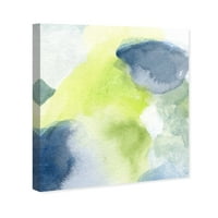 Wynwood Studio Abstract Wall Art Canvas ispisuje 'lero' akvarel - zelena, plava
