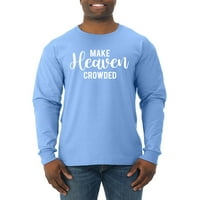 Inspirirajuća Muška Kršćanska košulja s dugim rukavima, svijetloplava, Srednja