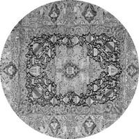 Ahgly Company Unutarnja okrugla životinja siva prostirka tradicionalnih prostirki, 6 'krug