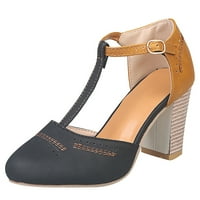 Giligiliso sandale ženske cipele šuplje kopče debela peta patchwork pumpa Sandals prodaja