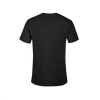 Fraktalno geometrijski jednorog mens crna grafička majica - dizajn od ljudi m