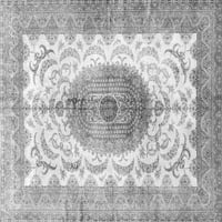 Tradicionalni tepisi u sivoj boji, kvadrat 8 stopa