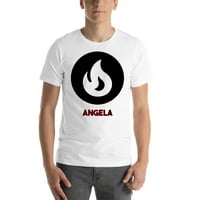 Angela Fire Style Style Pamuk majica s nedefiniranim darovima