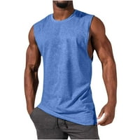 ; Muške majice bez rukava s okruglim vratom za teretanu, fitness, sportske majice za vježbanje, majice s izrezom