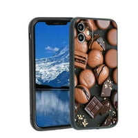 Kompatibilno s futrolom za telefon u obliku čokolade, silikonskom zaštitnom futrolom u čokoladnoj boji za tinejdžericu,