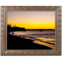 Zaštitni znak likovna umjetnost Deluxe Sunset Canvas Art by Yale Gurney, zlatni ukrašeni okvir