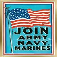 Zidni plakat Pridružite se marinskoj vojsci, uokviren 22.37534