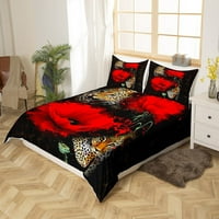 Set pokrivača za poplune s paunovim dekorom, set posteljine sa slatkom životinjskom tematikom, Print za odrasle