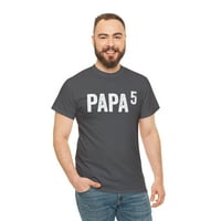 Tata do 5. snage - Smiješna košulja za najavu trudnoće za tatu - ID: P5