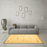 Moderni pravokutni tepisi za sobe u jednobojnoj smeđoj boji, 7' 9'