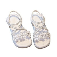 Sandale za djevojčice Plus size, cvjetne ljetne cipele za princezu, svakodnevno nosite ljetne cipele s princezinom
