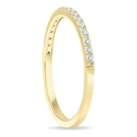 Ženski zaručnički prsten od finog dijamanta od 10 karatnog žutog zlata