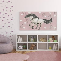 Marmont Hill Canding Unicorn Canvas Wall Art