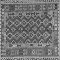 Tradicionalni pravokutni perzijski tepisi u sivoj boji za prostore tvrtke, 5' 7'