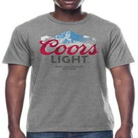 Coors lagana snježna kapica logotip muškaraca i grafičke majice velikih muškaraca