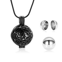 3D kremiranje nakit za pepeo - ogrlica od 3D cvjetnog pepela s Mini Keepsake kuglom urn Urn Memorijalni nakit