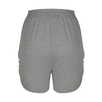 Sportske kratke hlače Ženske prozirne jednobojne kratke hlače s džepovima Casual odjeća sportske kratke hlače