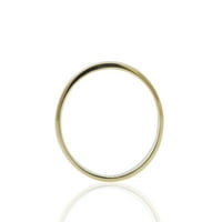 Osnovni prsten od žutog zlata od 14 karata s debelom vrpcom