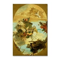 Zaštitni znak likovne umjetnosti čudo Svete kuće Loreto, ulje na platnu Tiepolo