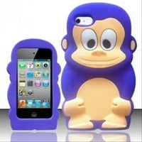 Za iPod Touch - Monkey Style 3d silicij - Purple Monkey SCMK