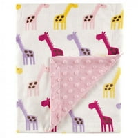 Plišani pokrivač od nerca za djevojčice u obliku ružičaste žirafe u jednoj veličini