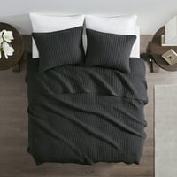 Dvostrani komplet pokrivača za krevet, donji, crni, donji