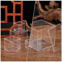 Mini akrilni skladištenje Bo Square Candy Curce Container Container Box