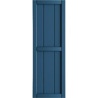Ekena Millwork 1 8 W 30 H TRUE FIT PVC, Tri ploča s pločama-n-batten kapke, sojourn plava